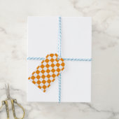 Ruitpatroon Cadeaulabel (Met Touw)