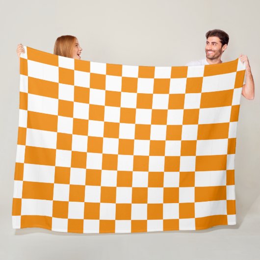Ruitpatroon Fleece Deken (In situ)