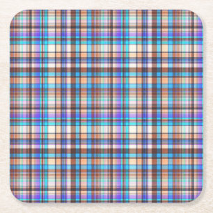 ruitpatroon geruite stof print patroon-57688 kartonnen onderzetters