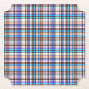 ruitpatroon geruite stof print patroon-57688 kartonnen onderzetters