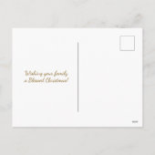 Ruitpatroon Kerstmis Foto Feestdagenkaart (Achterkant)