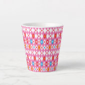 Ruitpatroon Latte Mok (Voorkant)