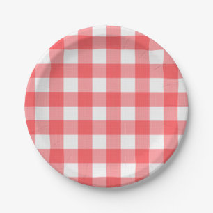 Ruitpatroon Papieren Bordje
