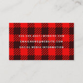 ruitpatroon | QR-code Visitekaartje (Achterkant)