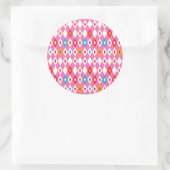 Ruitpatroon Ronde Sticker (Tas)
