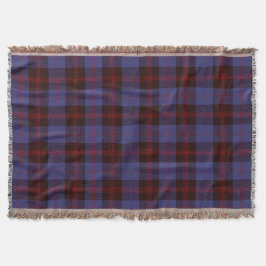 ruitpatroon Schots marineblauw rood Deken