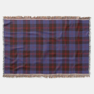 ruitpatroon Schots marineblauw rood Deken