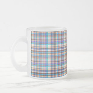 ruitpatroon van geruite stof-57688 matglas koffiemok