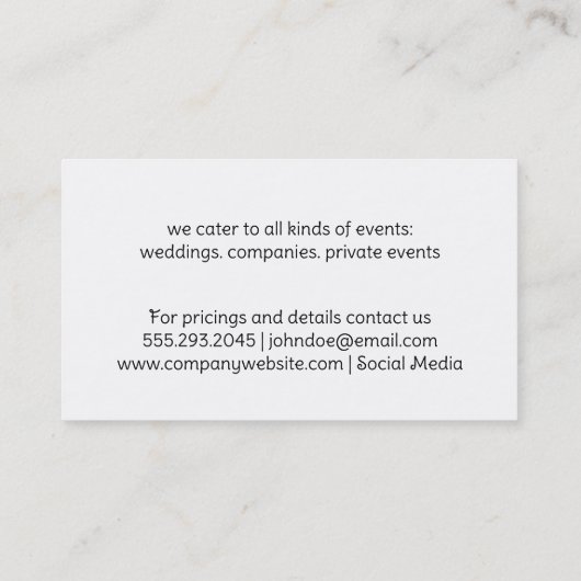 ruitpatroon visitekaartje (Achterkant)