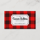 ruitpatroon visitekaartje (Voorkant)