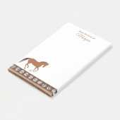 Ruitserpaard Nep Leer Van Het Buro Van Pony Post-it® Notes (Schuin)