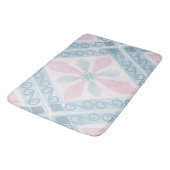ruitvormig blauw patroon badmat (Gekanteld)