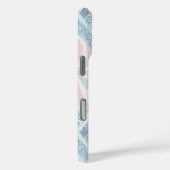 ruitvormig blauw patroon Case-Mate iPhone case (Achterkant / Rechts)