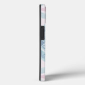 ruitvormig blauw patroon Case-Mate iPhone case (Achterkant / Rechts)