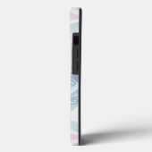 ruitvormig blauw patroon Case-Mate iPhone case (Achterkant / Links)