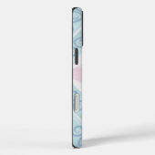 ruitvormig blauw patroon Case-Mate iPhone case (Achterkant / Rechts)