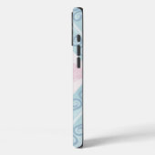 ruitvormig blauw patroon Case-Mate iPhone case (Achterkant / Links)