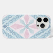 ruitvormig blauw patroon Case-Mate iPhone case (Achterkant (horizontaal))