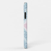 ruitvormig blauw patroon Case-Mate iPhone case (Achterkant/rechts)