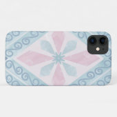 ruitvormig blauw patroon Case-Mate iPhone case (Achterkant (horizontaal))