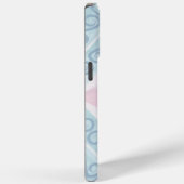ruitvormig blauw patroon Case-Mate iPhone case (Achterkant / Rechts)