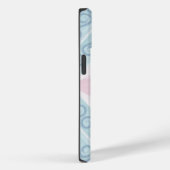 ruitvormig blauw patroon Case-Mate iPhone case (Achterkant / Rechts)
