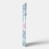 ruitvormig blauw patroon Case-Mate iPhone case (Achterkant / Rechts)