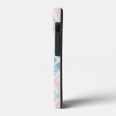 ruitvormig blauw patroon Case-Mate iPhone case (Achterkant / Links)