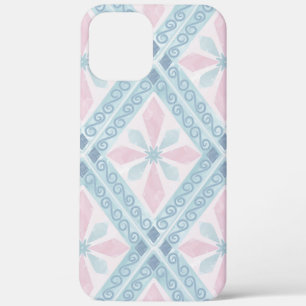 ruitvormig blauw patroon Case-Mate iPhone case