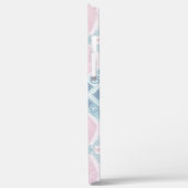 ruitvormig blauw patroon Case-Mate iPhone case (Achterkant / Links)
