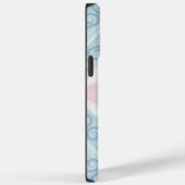 ruitvormig blauw patroon Case-Mate iPhone case (Achterkant / Rechts)