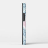 ruitvormig blauw patroon Case-Mate iPhone case (Achterkant / Rechts)