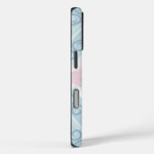 ruitvormig blauw patroon Case-Mate iPhone case (Achterkant / Rechts)
