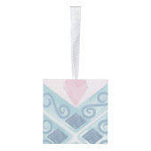 ruitvormig blauw patroon decoratie (Rechts)