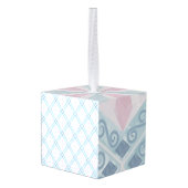 ruitvormig blauw patroon decoratie (Achter hoekig)