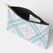 ruitvormig blauw patroon etui (Open)