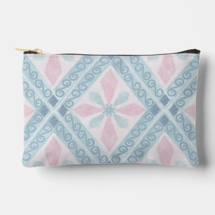 ruitvormig blauw patroon etui