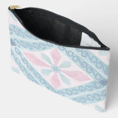 ruitvormig blauw patroon etui (Open)