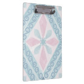 ruitvormig blauw patroon klembord (Rechts)