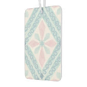 ruitvormig blauw patroon luchtverfrisser (Links)