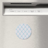 ruitvormig blauw patroon magneet (Insitu (Vaatwasser))