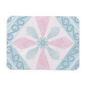 ruitvormig blauw patroon magneet (Horizontaal)