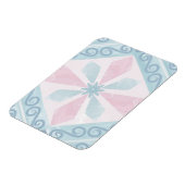 ruitvormig blauw patroon magneet (Linkerzijde)