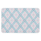 ruitvormig blauw patroon magneet (Horizontaal)