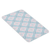 ruitvormig blauw patroon magneet (Rechterzijde)