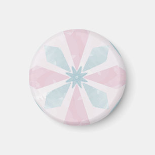 ruitvormig blauw patroon magneet