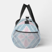 ruitvormig blauw patroon plunjezak (Rechts)