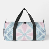 ruitvormig blauw patroon plunjezak (Achterkant)