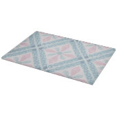 ruitvormig blauw patroon snijplank (Hoek)