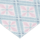 ruitvormig blauw patroon tafelkleed (Gekanteld)